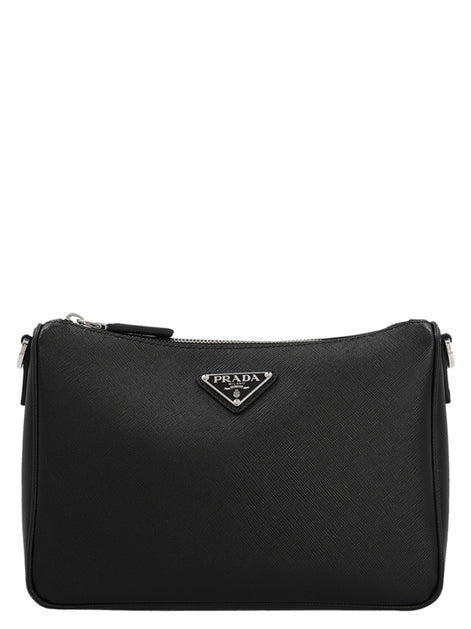Re-Nylon & Saffiano crossbody bag