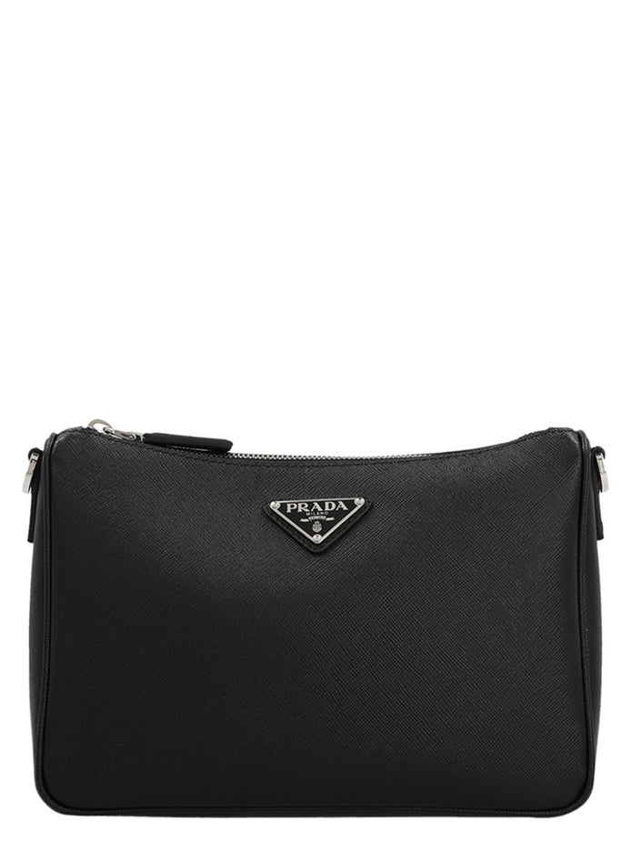 Re-Nylon & Saffiano crossbody bag