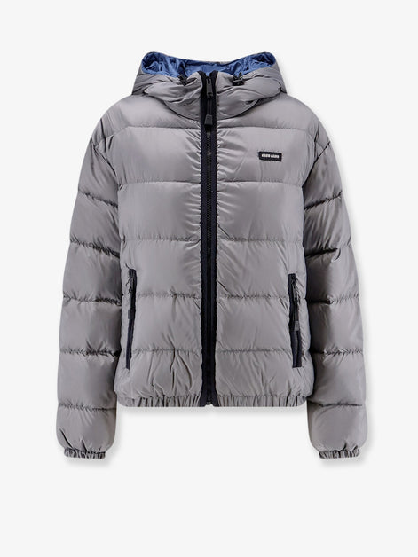 Recycled material down jacket