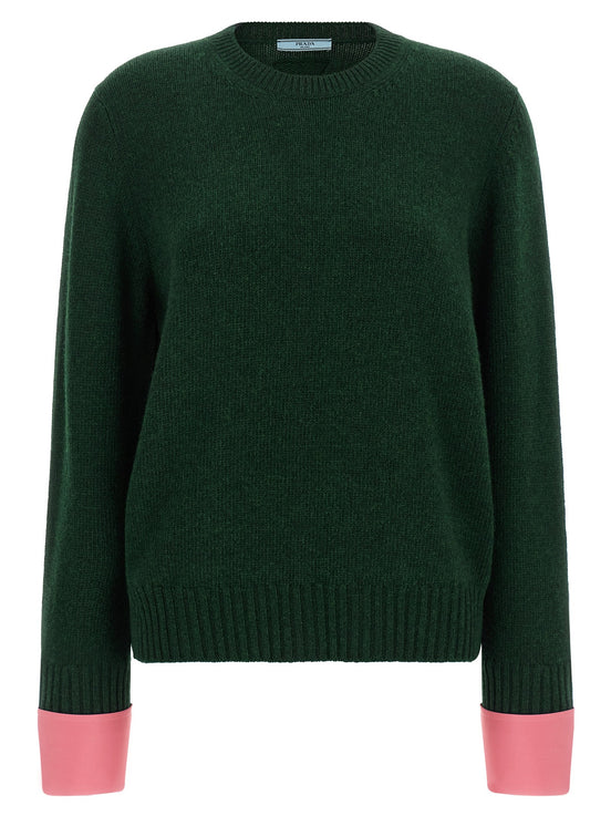 Removable cuffs sweater