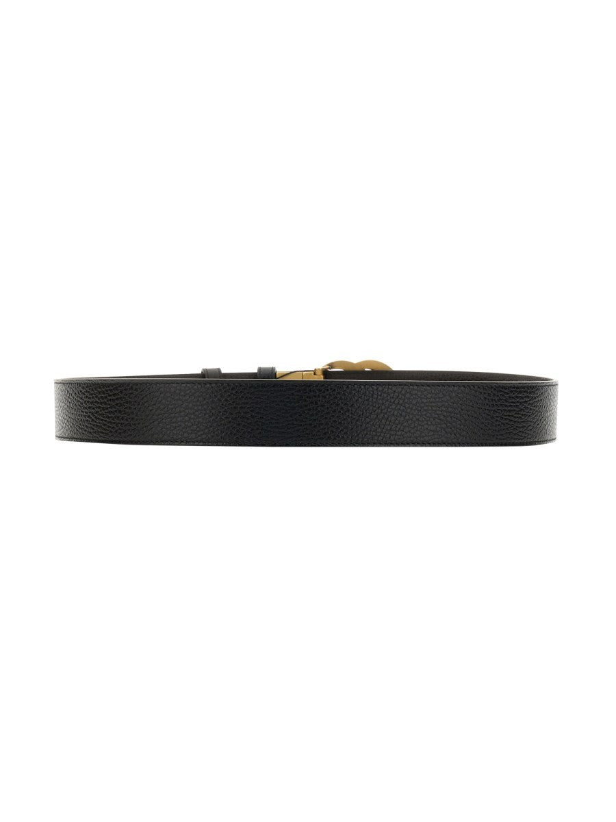 Gucci REVERSIBLE BELT WITH DOUBLE G BUCKLE