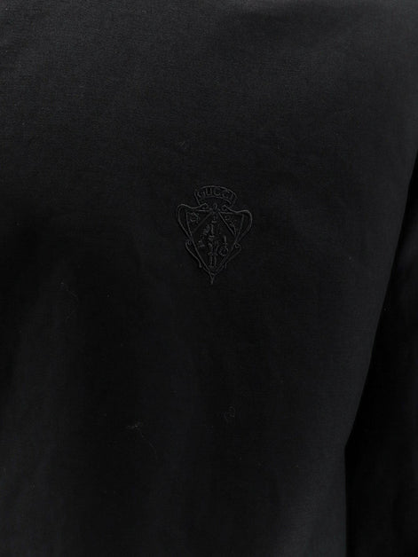 Reversible cotton and GG nylon jacket