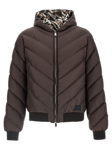 Reversible down jacket