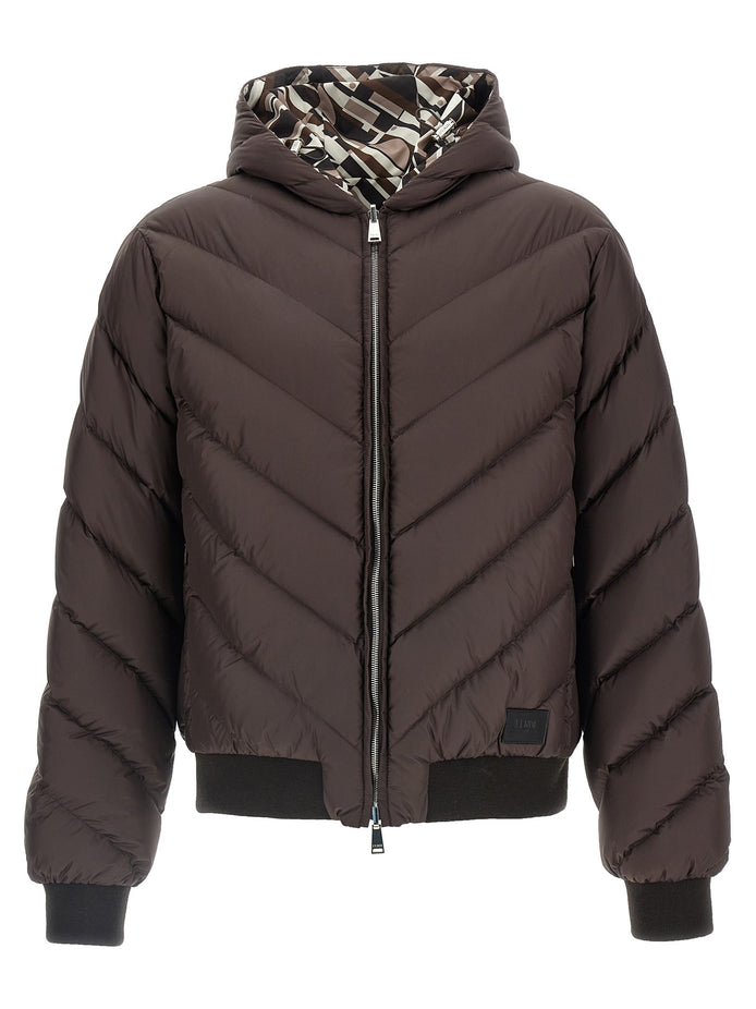 Reversible down jacket