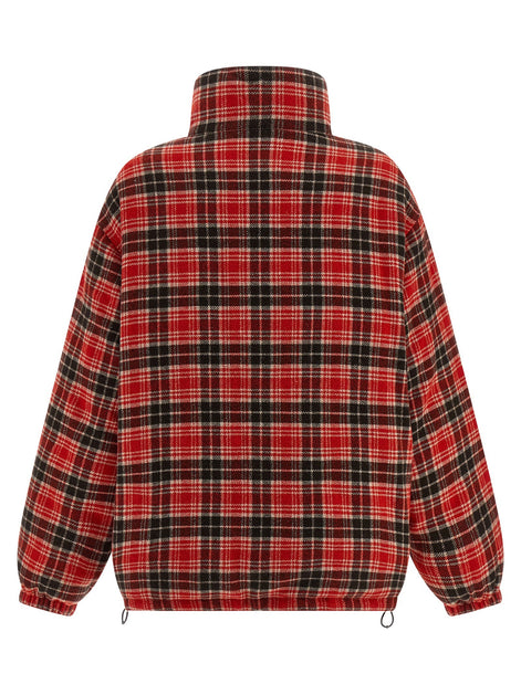 Reversible front logo down jacket