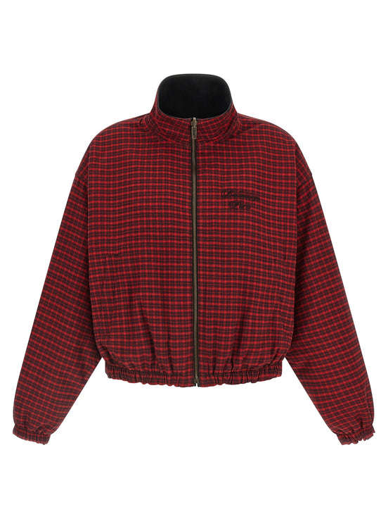 Reversible leather jacket