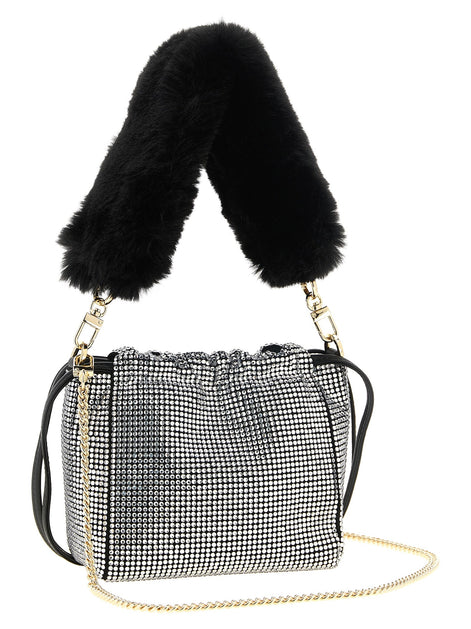 Pinko Rhinestone bucket bag