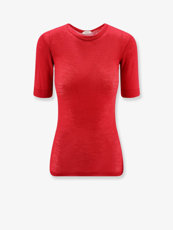 Ribbed cotton t-shirt