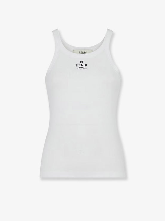 Ribbed cotton tank top