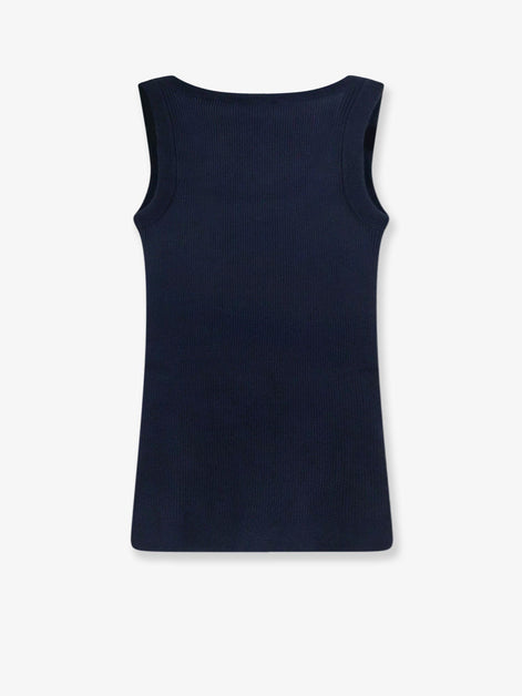 Ribbed cotton tank top