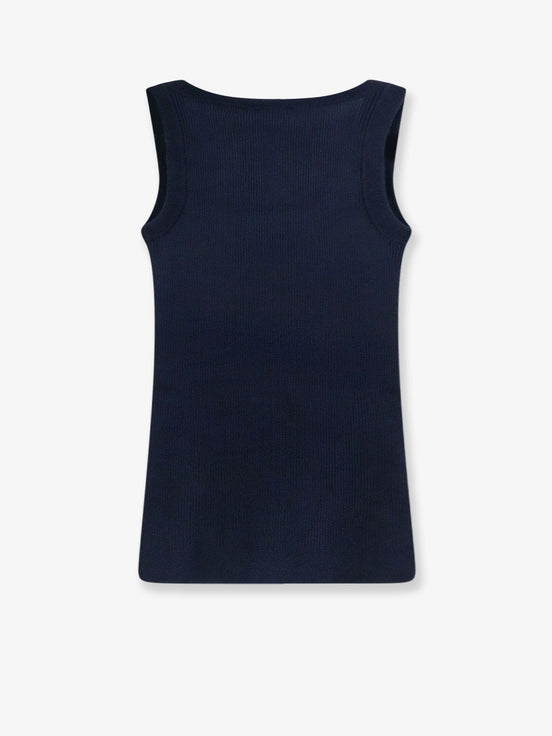 Miu Miu Ribbed cotton tank top