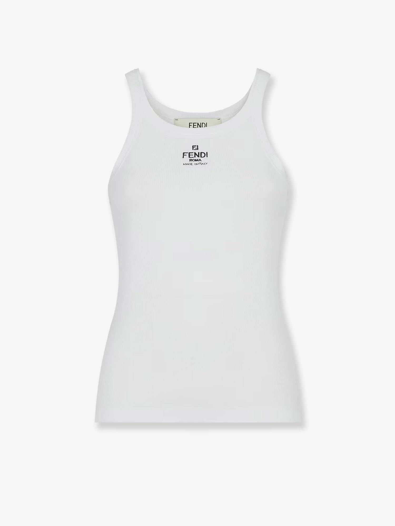 Ribbed cotton tank top