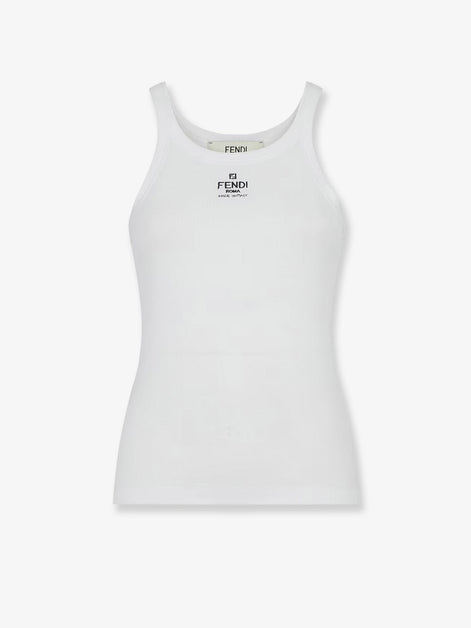 Ribbed cotton tank top