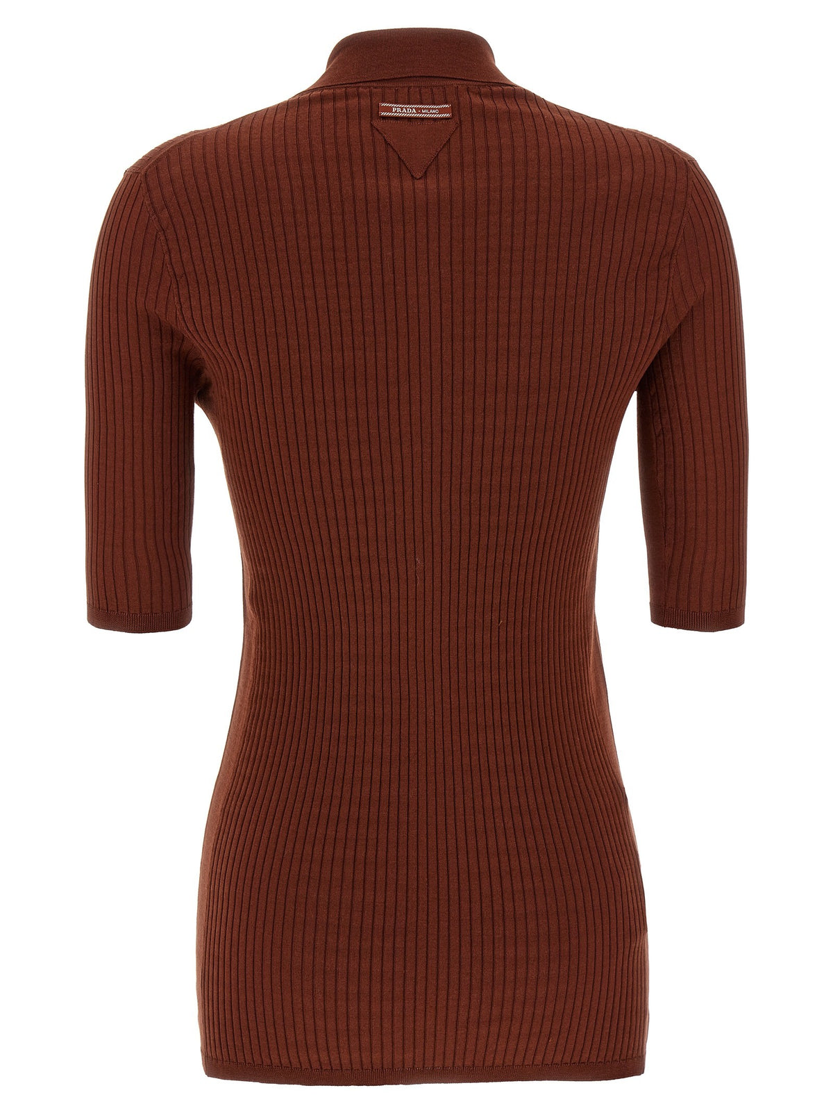 PRADA Ribbed polo shirt