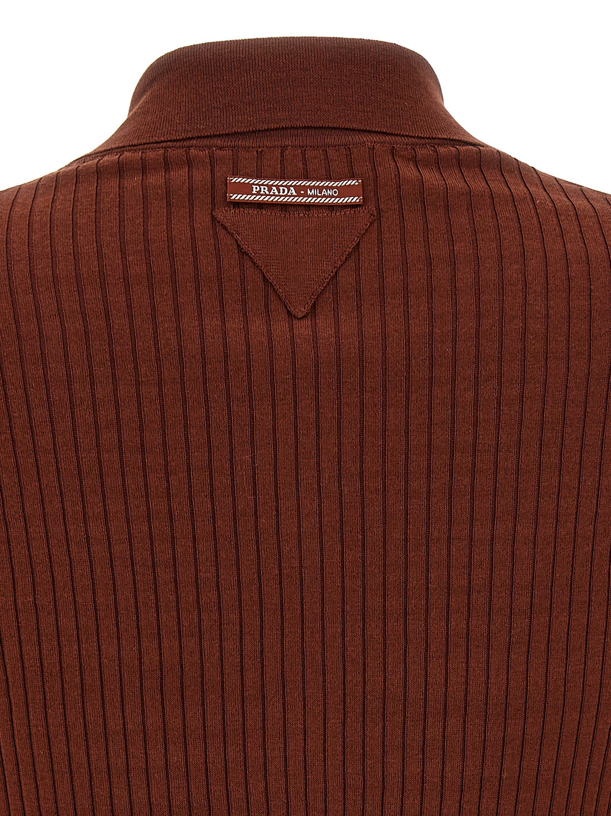 PRADA Ribbed polo shirt