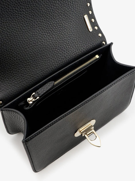 Rockstud leather crossbody bag with stud detail