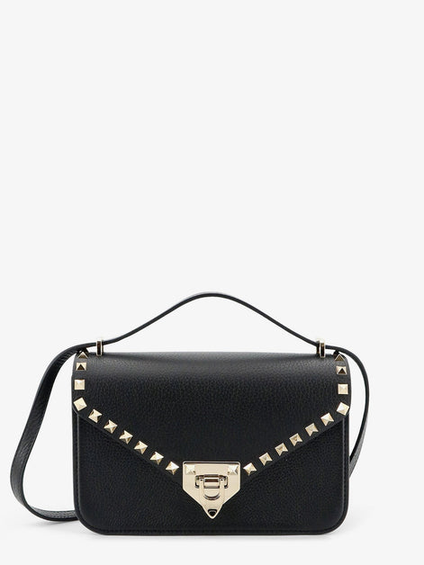Rockstud leather crossbody bag with stud detail