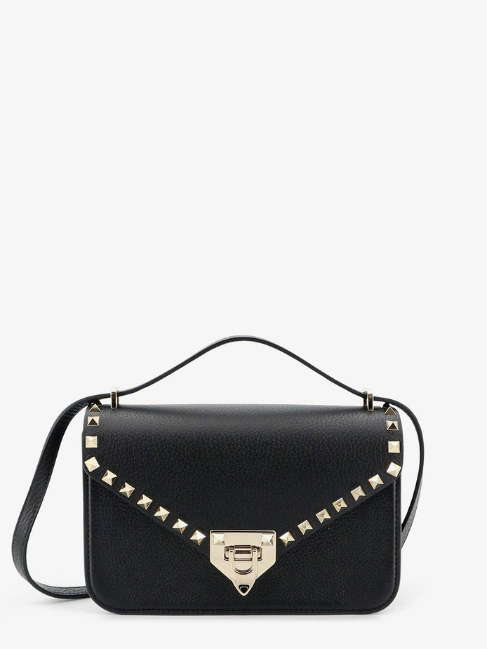 Rockstud leather crossbody bag with stud detail