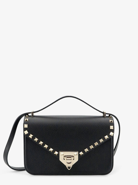 Rockstud leather crossbody bag with stud detail