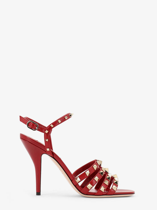 Rockstud leather sandals with iconic all-over studs