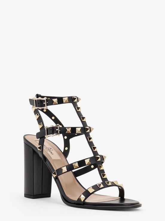 Rockstud leather sandals with iconic all-over studs