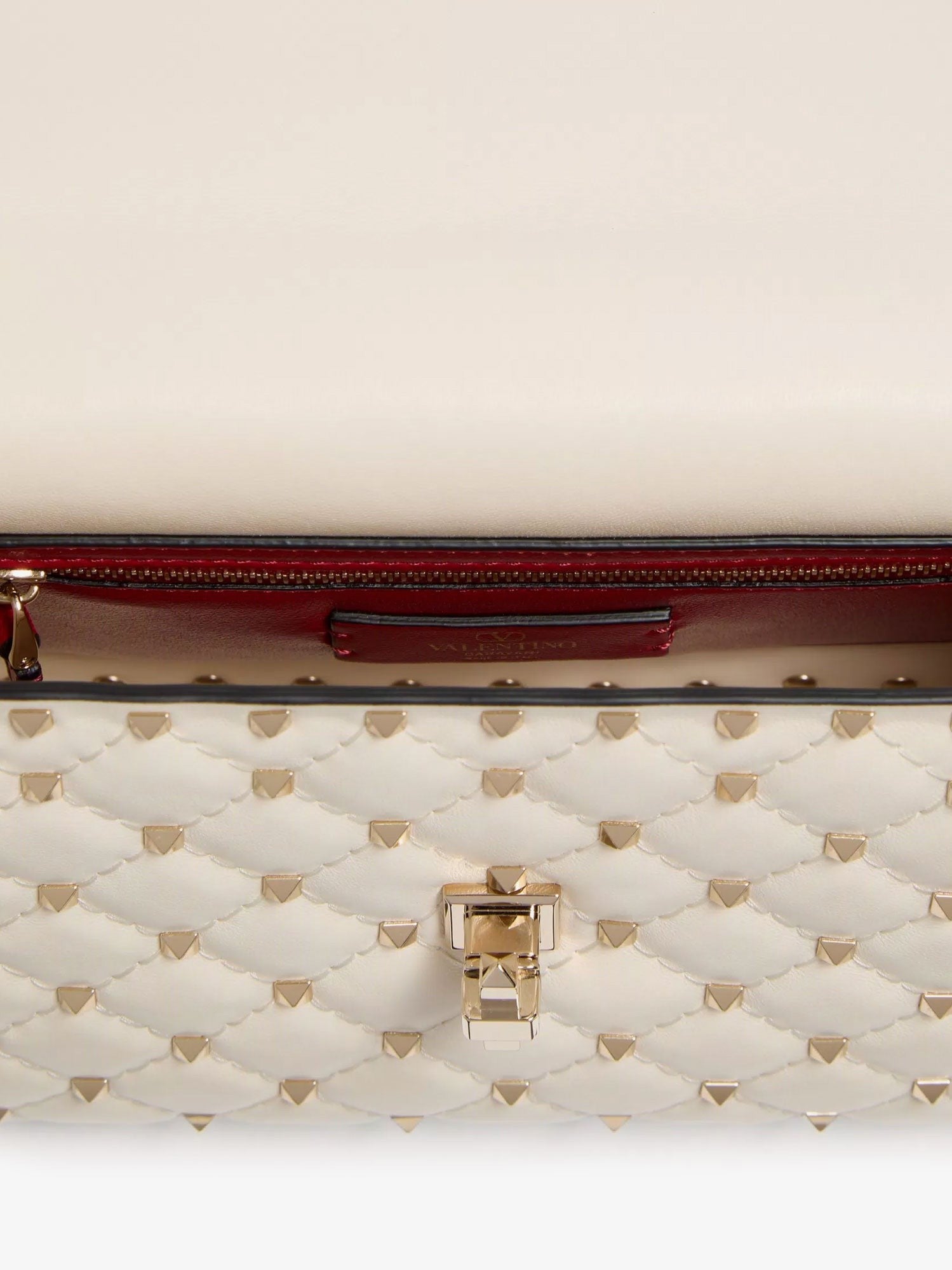 Rockstud Spike leather crossbody bag with iconic all-over studs