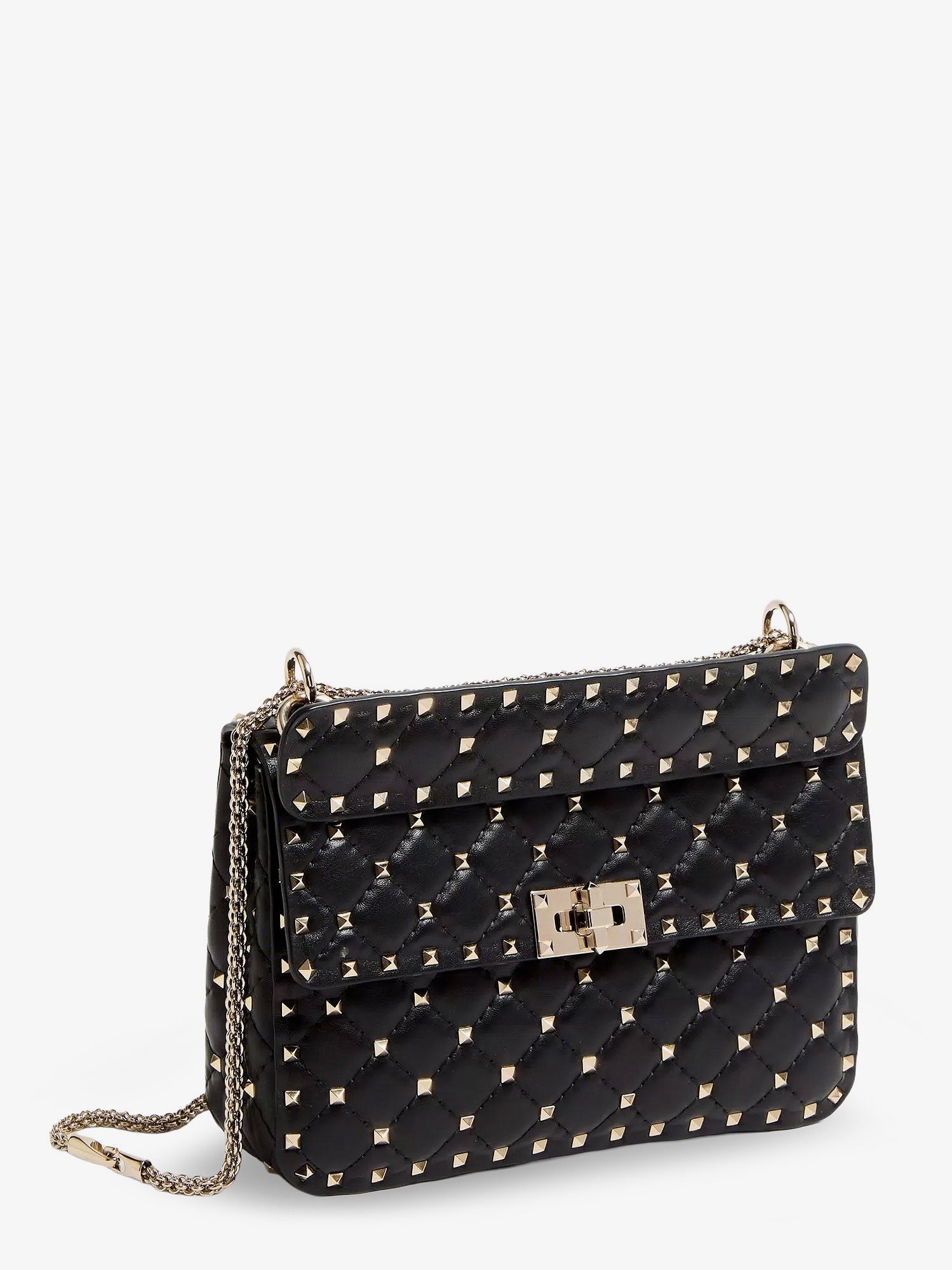 Rockstud Spike leather crossbody bag with iconic all-over studs