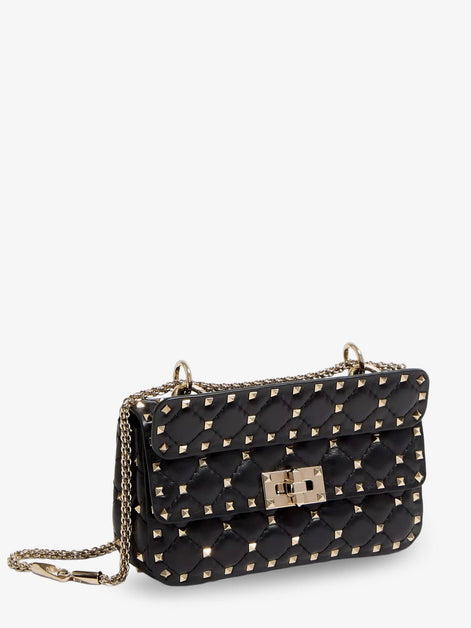 Rockstud Spike leather shoulder bag with iconic all-over studs