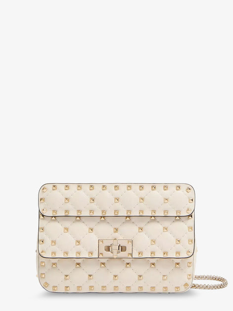 Rockstud Spike leather shoulder bag with iconic all-over studs