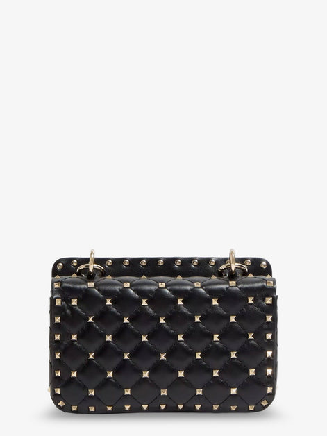 Rockstud Spike leather shoulder bag with iconic all-over studs