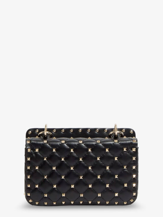 Rockstud Spike leather shoulder bag with iconic all-over studs