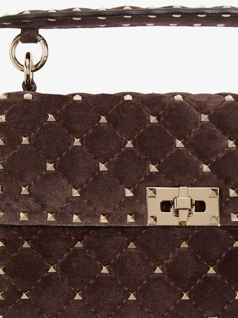 Valentino Garavani Rockstud Spike suede crossbody bag with iconic all-over studs