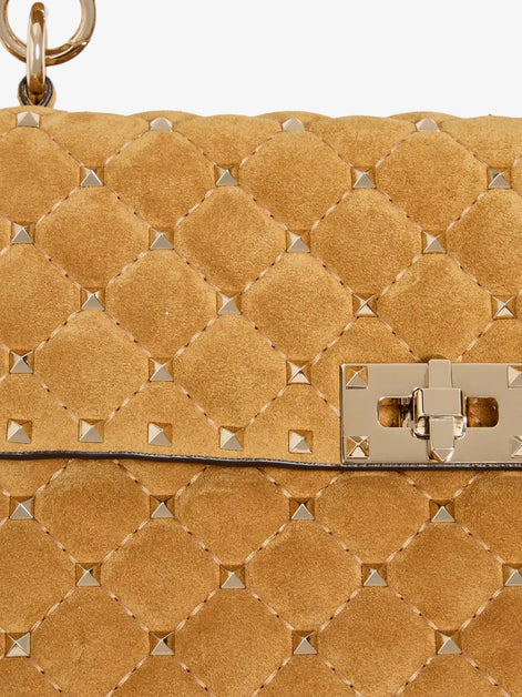 Valentino Garavani Rockstud Spike suede crossbody bag with iconic all-over studs