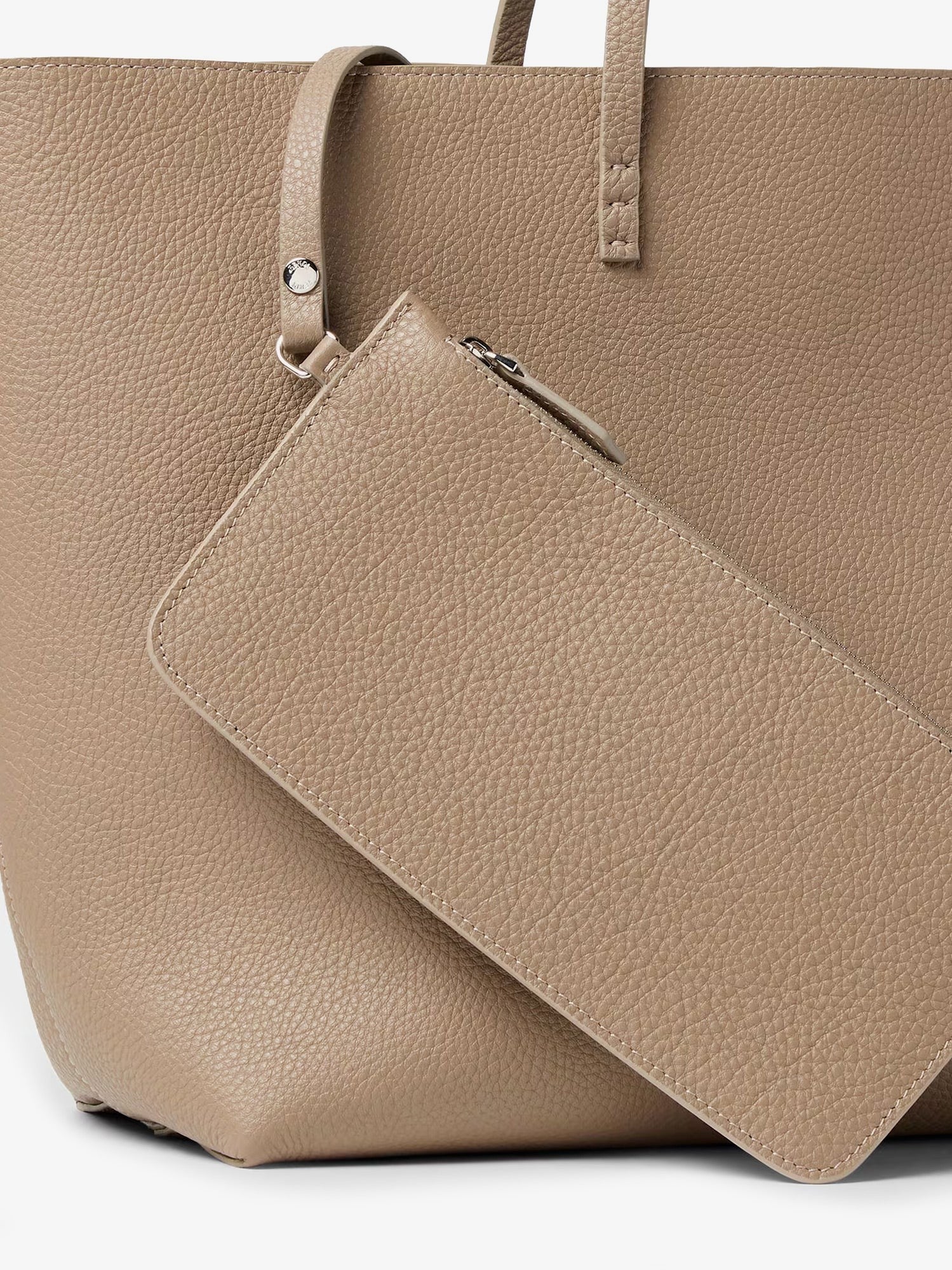 Roll Medium Leather Shopping Bag