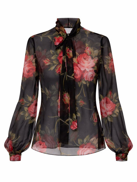ROSE BOUQUET PRINT TOP