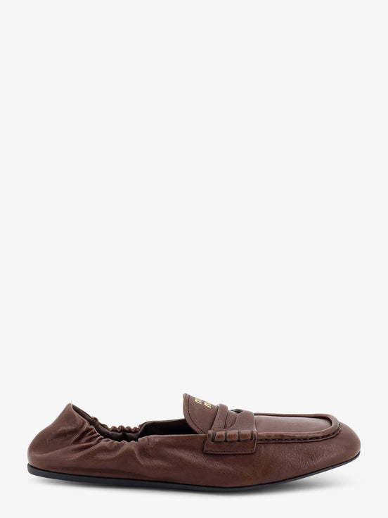Ruches leather loafers