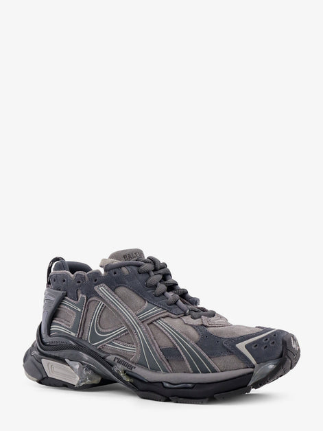Runner low-top suede sneakers