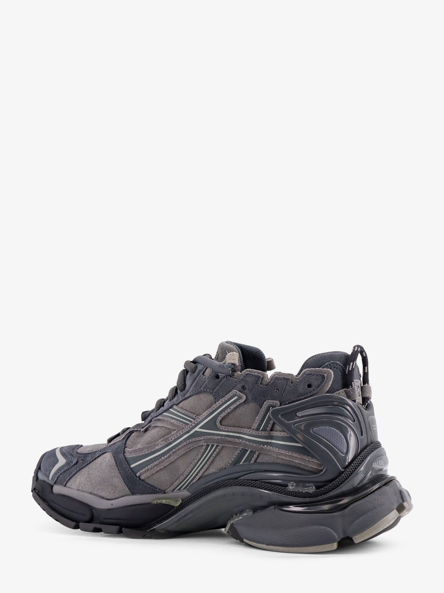 Runner low-top suede sneakers