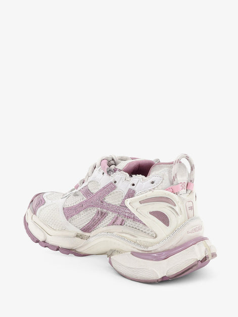 Runner mesh sneakers with glitter inserts
