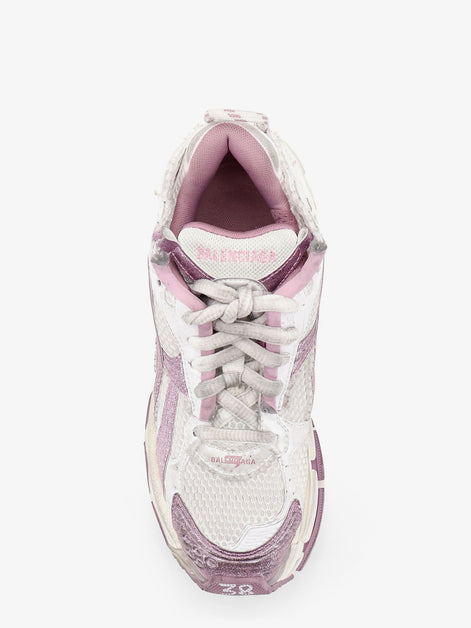 Runner mesh sneakers with glitter inserts