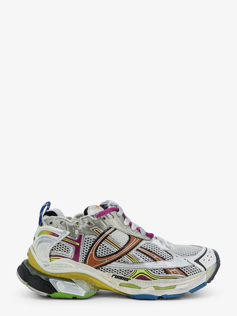 Runner sneakers in mesh and nylon