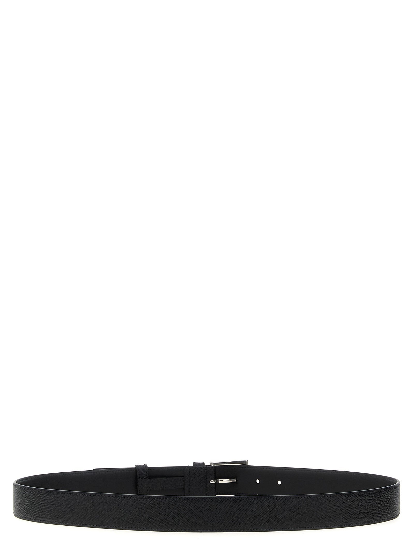 Saffiano leather belt