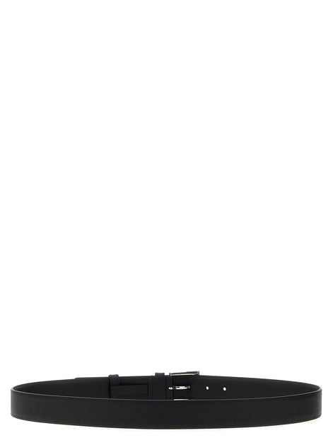 Saffiano leather belt
