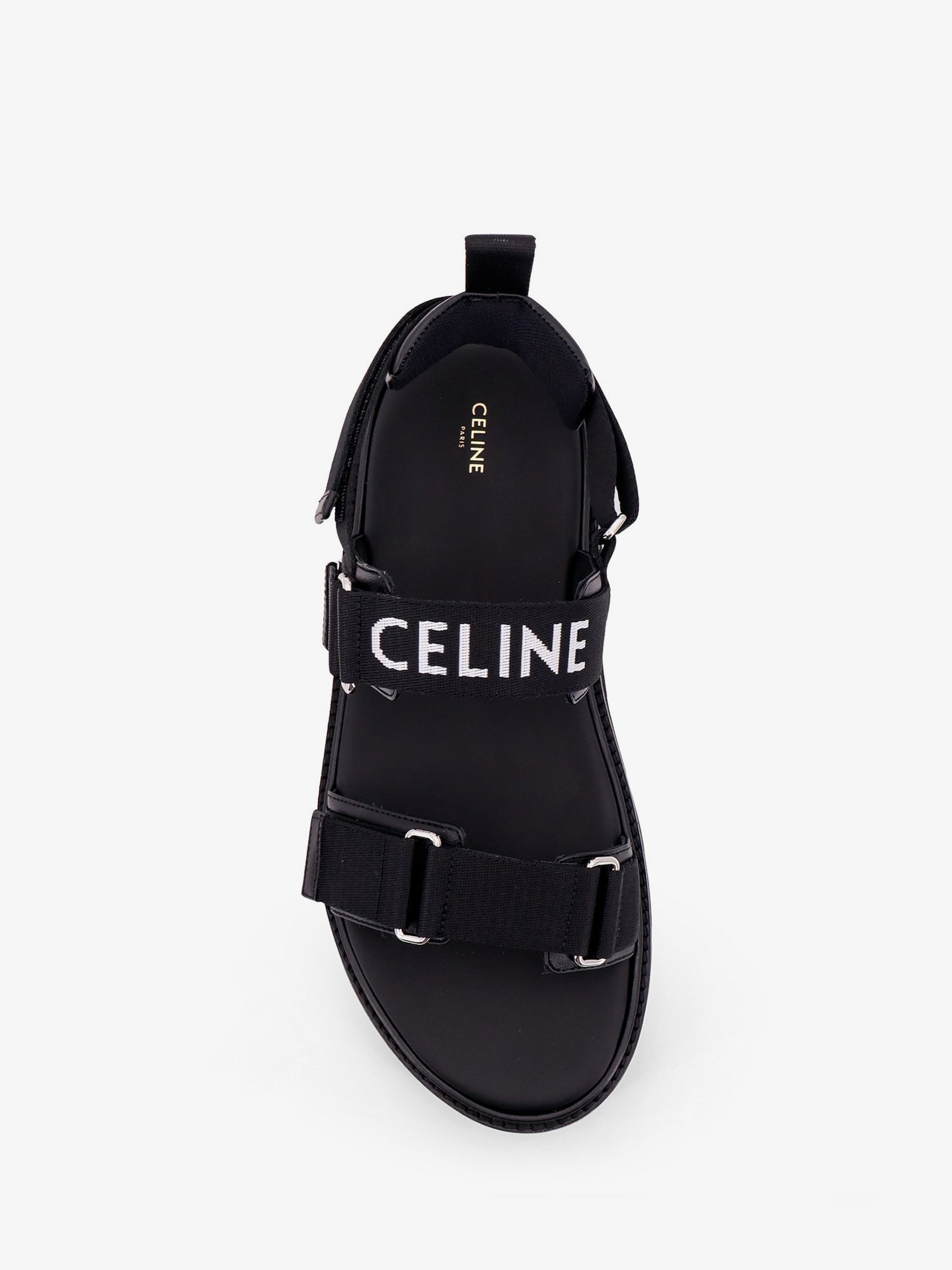 Sandali in tela jacquard Celine