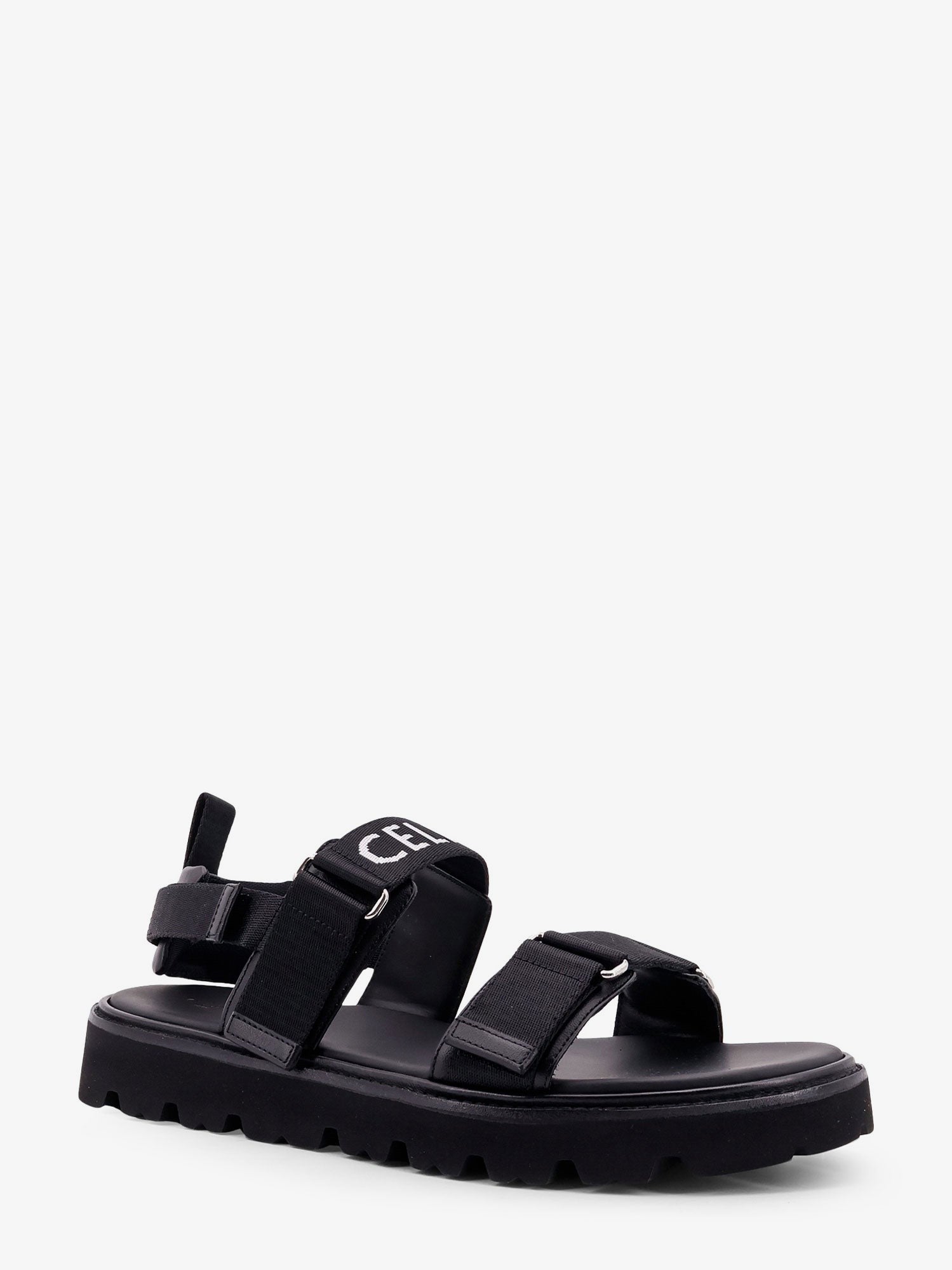 Sandali in tela jacquard Celine