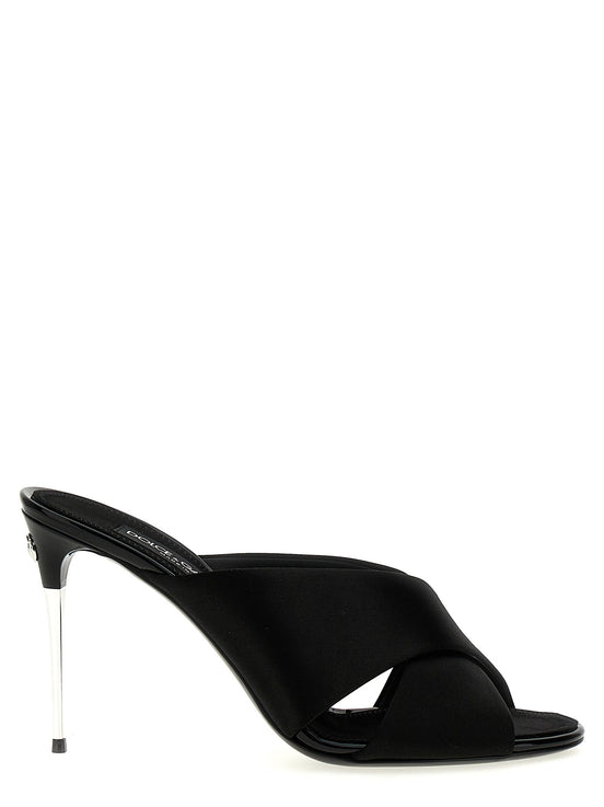 Satin sandals