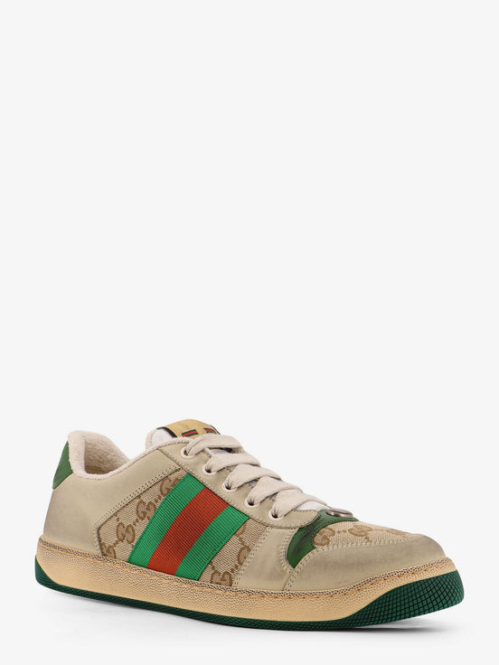 Screener GG low-top vintage leather sneakers