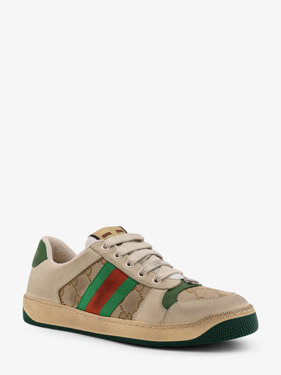 Screener leather and GG Supreme Fabric sneakers