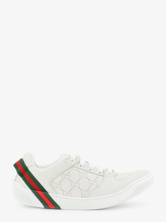 Screener sneaker in perforated GG leather