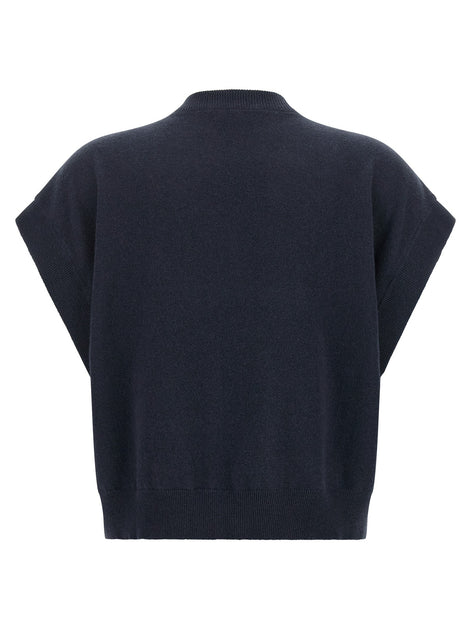Sequin embroidered sweater